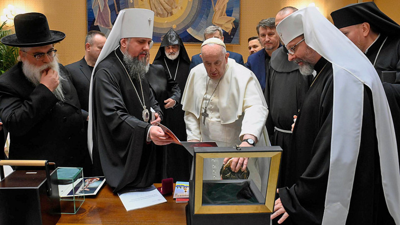 Всеукраїнська Рада Церков зустрілася з Папою Франциском у Ватикані